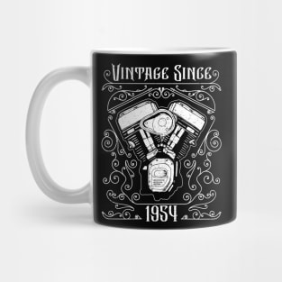 Vintage Since 1954 Motorcycle Birthday Mug